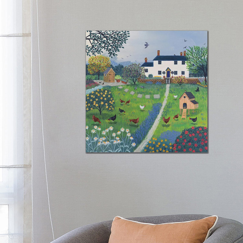 The Hen House - Wrapped Canvas Print, 66.04 cm H x 66.04 cm W x 1.91 cm D