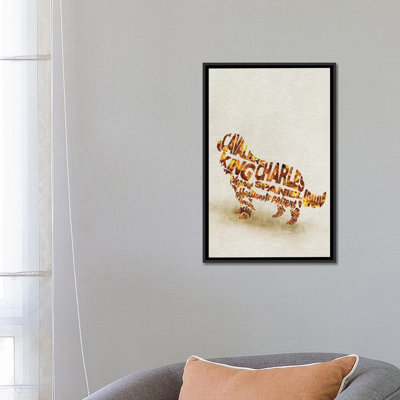 « cavalier king charles épagneul » par ayse deniz akerman, reproduction d’impression sur toile tendue