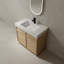 Meuble-lavabo autoportant avec lavabo en résine