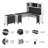 Magomed 3 Piece Computer Desk Office Set-987125253