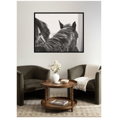 Black Horses by Emiko and Mark Franzen F2 Images Framed Wall Art Print