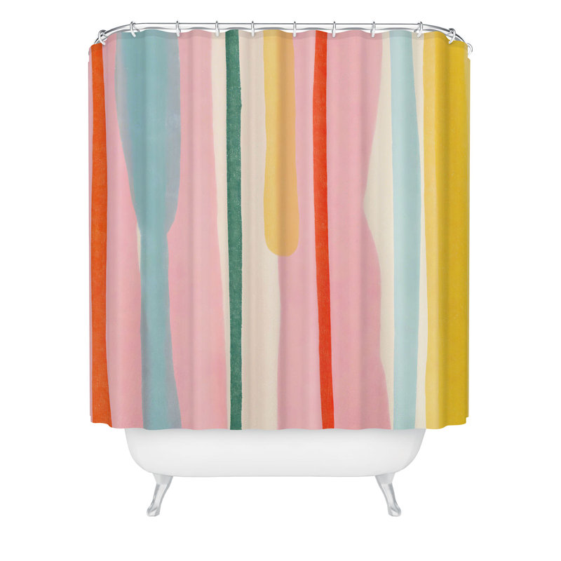 Rideau de douche Little Arrow Design Co, Rayures multiples