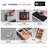 42 in. x 19 in. 16 Gauge, Stainless Steel, Brushed 70/30 Double Bowl Undermount Kitchen Sink with Build-in Accessories