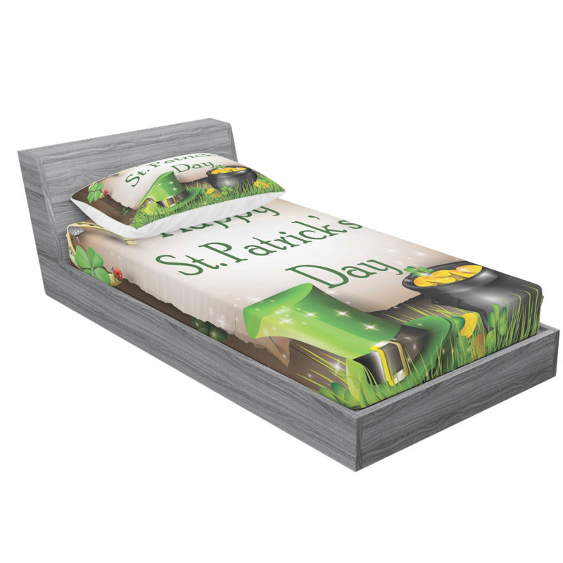 Microfiber Sheet Set, Twin Sheet Set with Fitted Sheet