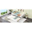 Lit plateforme simple avec lit gigogne, blanc - Mobilier de chambre à coucher gigogne gigogne en bois massif