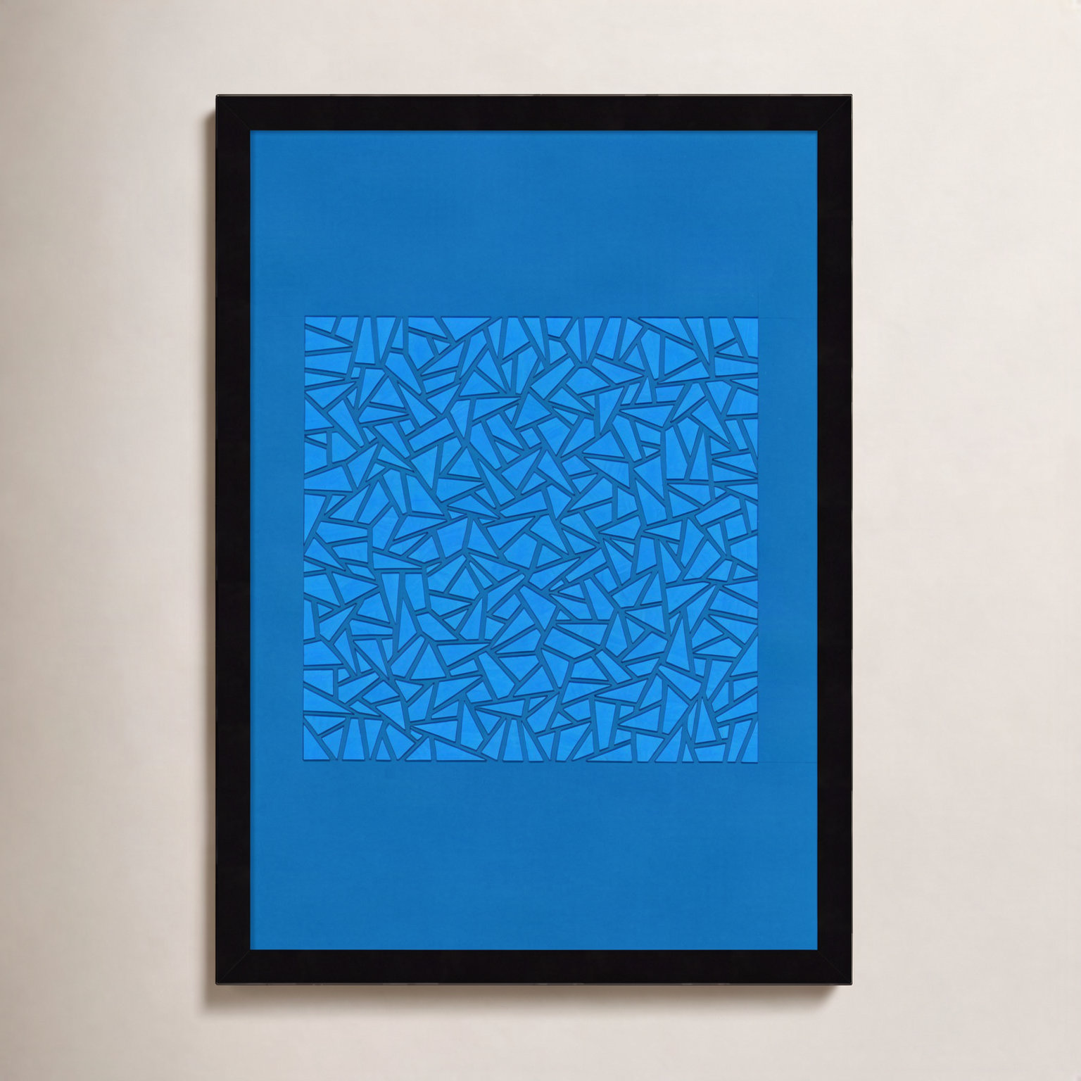 Cadenza "Blue World" Print by Alex Dunn, Black, 21" H x 15" W