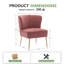 Chaise d'appoint en velours Tru-1276429200