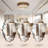 Scalloped Oval Metal Wall Mirror-482666982-482666985