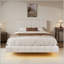 Lit flottant avec lumière White Boucle-128515208