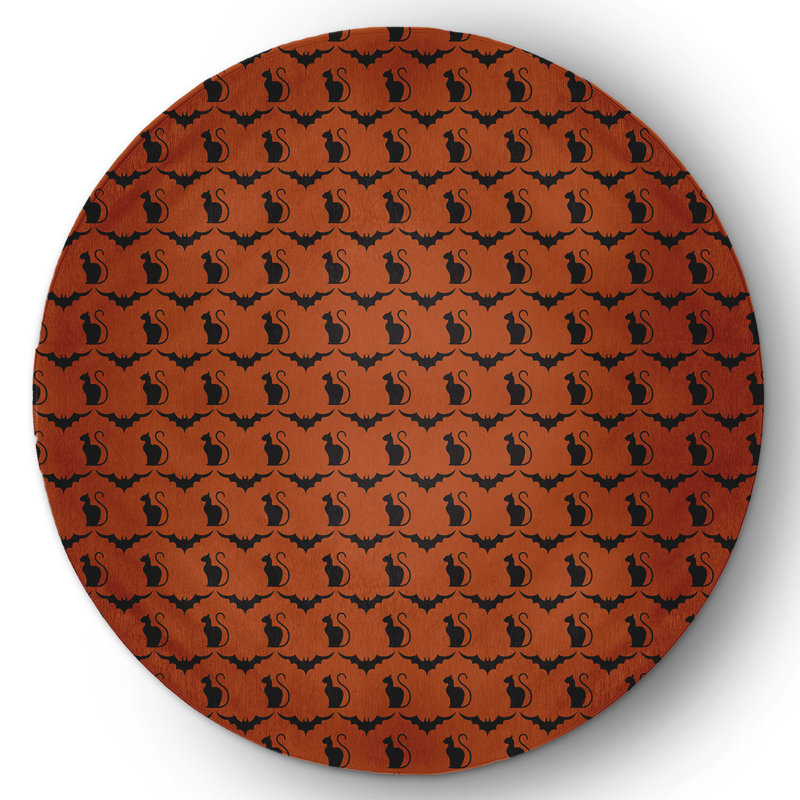 Devindra Chenille Indoor Rug, Round 5'