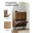 Shoe Storage Cabinet with Adjustable Shelves for Entryway Freestanding 16-20 Pairs Slim Shoe Organizer-2021124113-2021124119