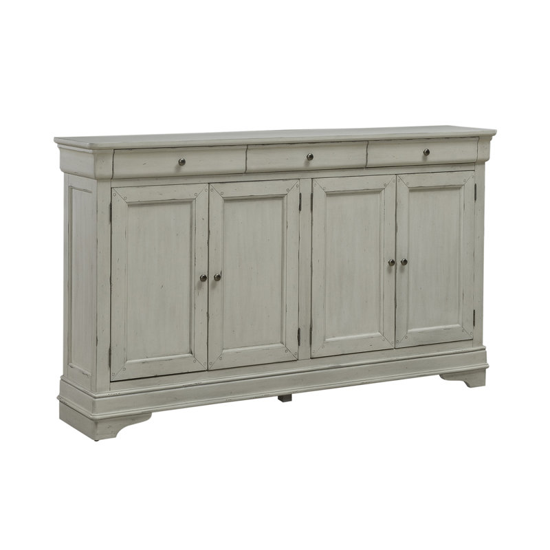 Raymen Talbot 76'' Sideboard, Porcelain White