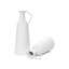 Vase en métal blanc fait à la main pour la décoration intérieure (ensemble de 2)