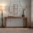 Retro Solid Wood Console Table - Versatile Entryway, Hallway, or Sofa Back Table with Sturdy Build & Easy Assembly