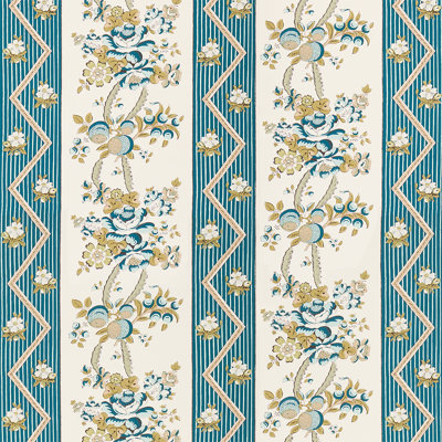 Sylvain Floral Stripe Wallpaper