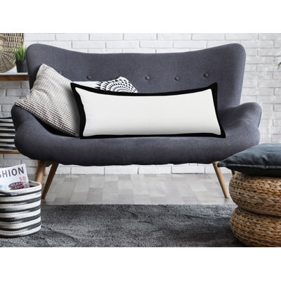 Contemporary Solid Color Stitched Hand-Made 100% Cotton Decorative Throw Pillow Cover