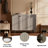 46.85" Wide Modern Farmhouse 3 Door Sideboard Cabinet-1845592229
