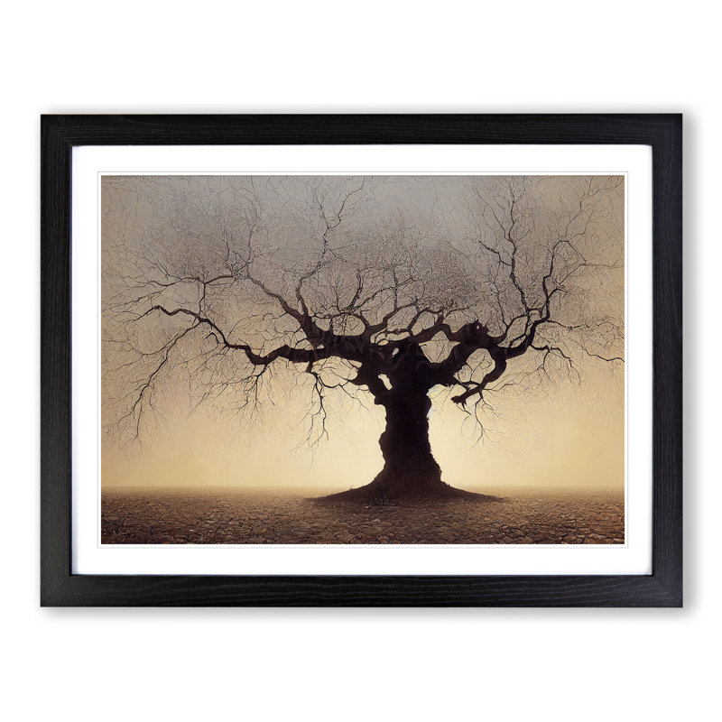 Magical Tree - Framed Print, Black, 46cm H x 64cm W x 2cm D