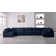 Canapé modulaire de coin modulaire réversible en lin Burrows