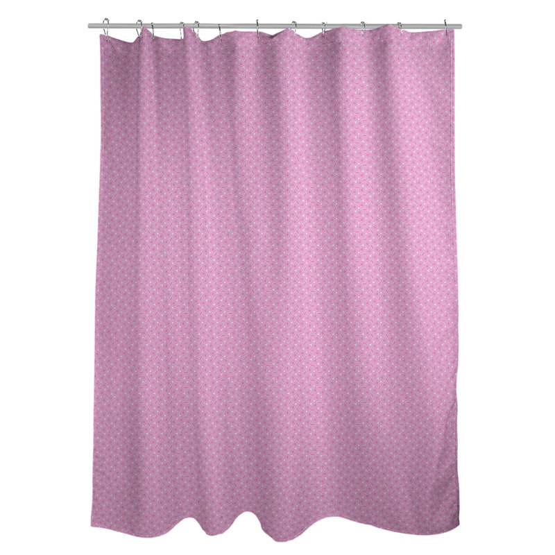 Rideau simple en treillis hexagonal classique, Rose pastel