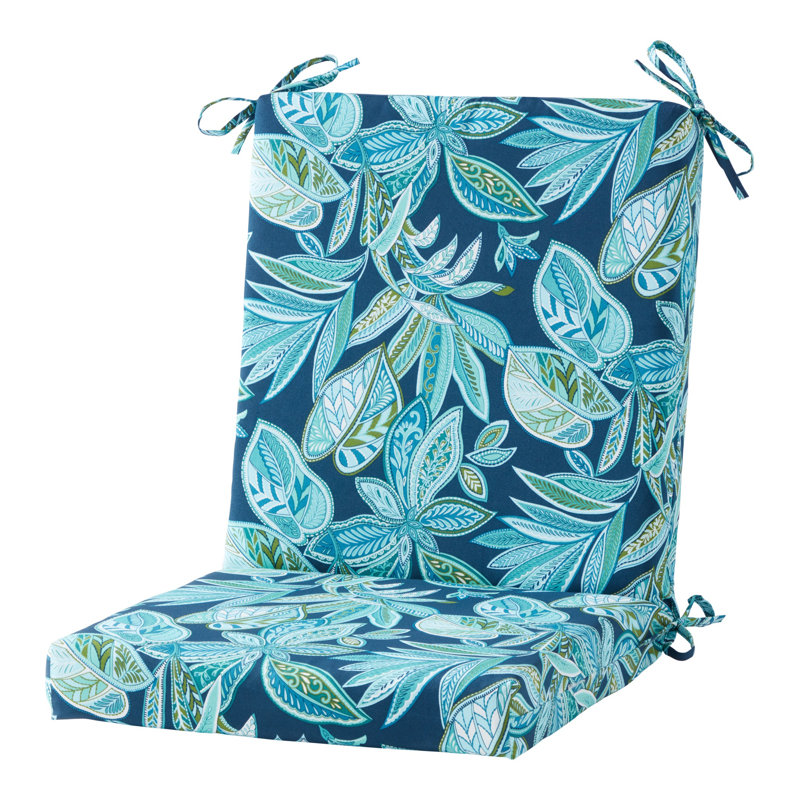 High Back Dining Chair Pad, Botanical Crestwood