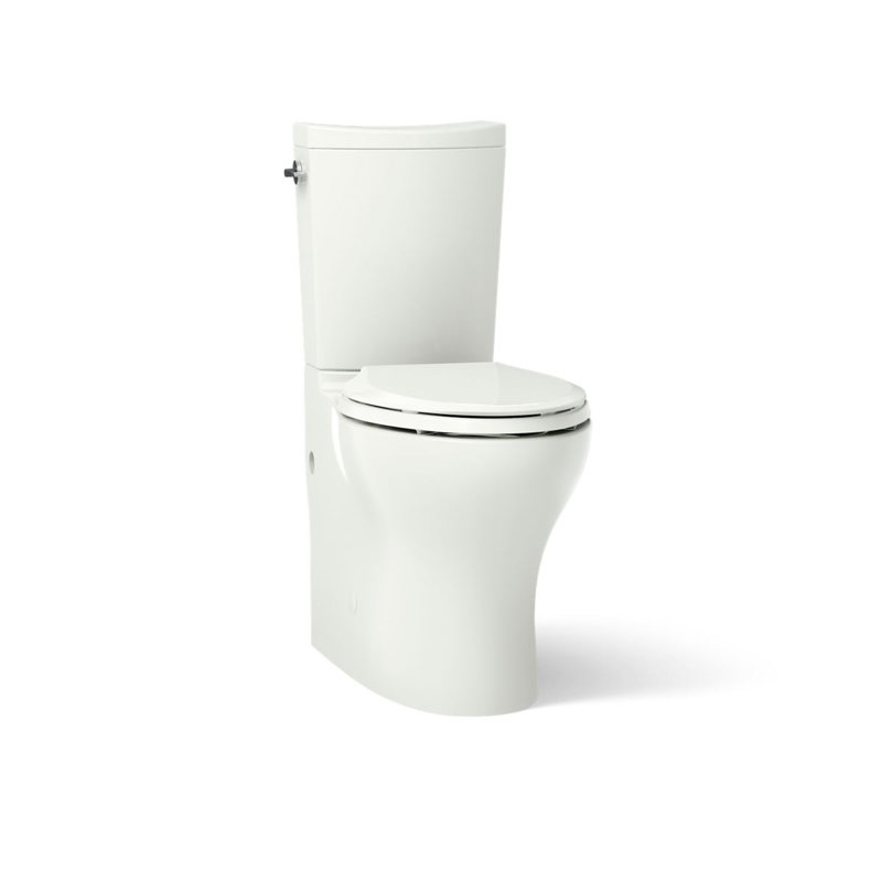Persuade Curv Two-Piece Elongated Toilet With Skirted Trapway, Dual-Flush, Dune