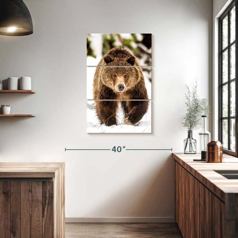 Brampt Walking Grizzly Bear, 38'' H X 24'' W
