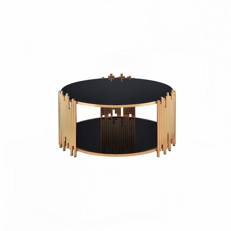 Gold Finish Coffee Table