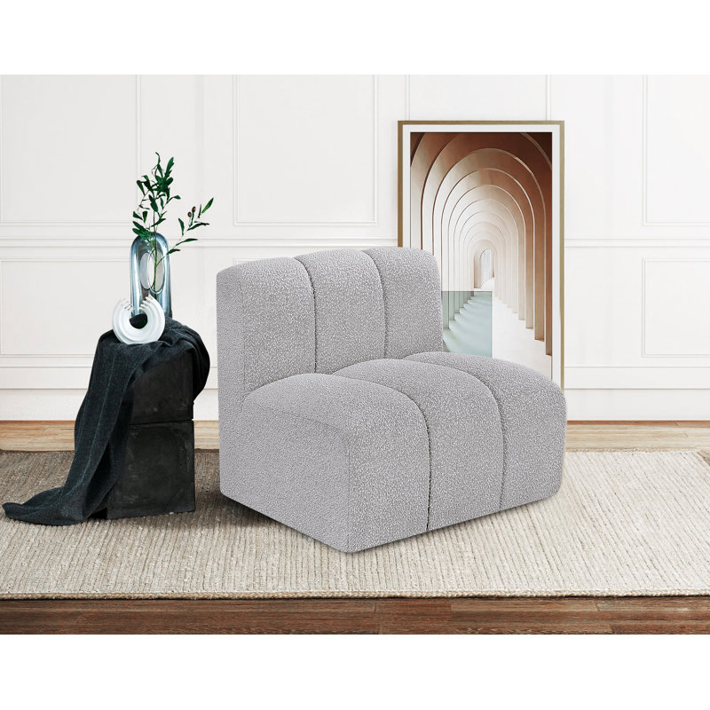 Chaise d'appoint rembourrée Issei, gris