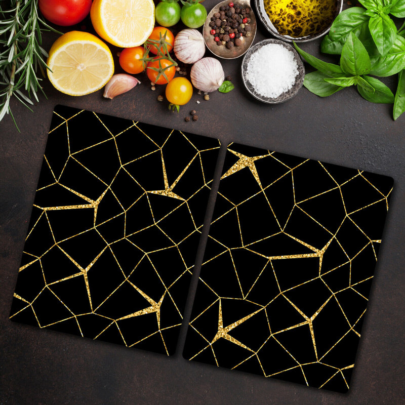 Repton Tempered Glass Chopping Board, 52cm x 30cm