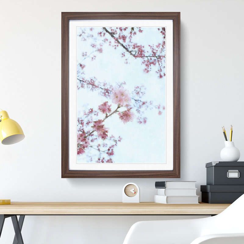 Eye of the Cherry Blossom Tree - Framed Print, Walnut Framed, 36cm H x 27cm W x 2cm D
