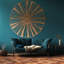 Grande horloge murale en métal Sunburst-98916677-98916680