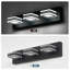 Luminaire de salle de bain noir mat 3 lumières de salle de bain modernes à DEL en acrylique noir-239776031-239776024-239776025