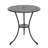 Pacha 5-Piece Outdoor Patio Bistro Set, Round 24 Inch Cast Aluminum  Table with 1.97" Umbrella Hole and 2 Cast Aluminum Chairs  for Backyard, Black and Grey