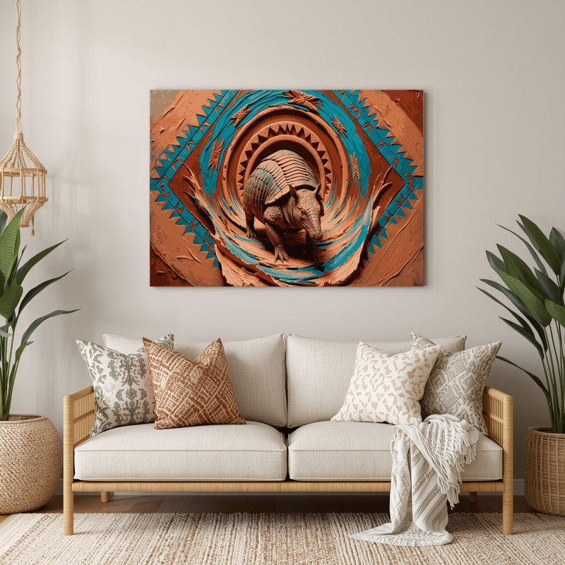 Art mural en métal Southwestern Animals, H 132 po x l 168 po x P 0,05 po