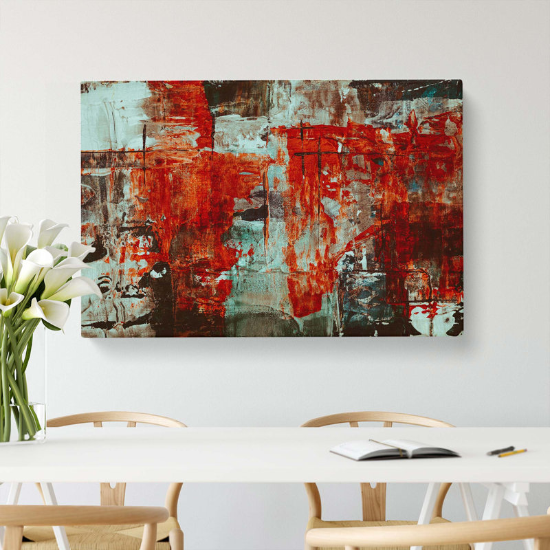 Abstract Art Painting Vol.234 by S.Johnson - Wrapped Canvas Painting, 35cm H x 50cm W x 3cm D