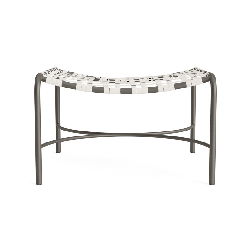 Kantan Outdoor Ottoman, White Lite/Mica