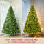 Arbre de Noël artificiel pré-éclairé, sapin de Noël à charnière pré-éclairé pour décoration de fête -1107111929