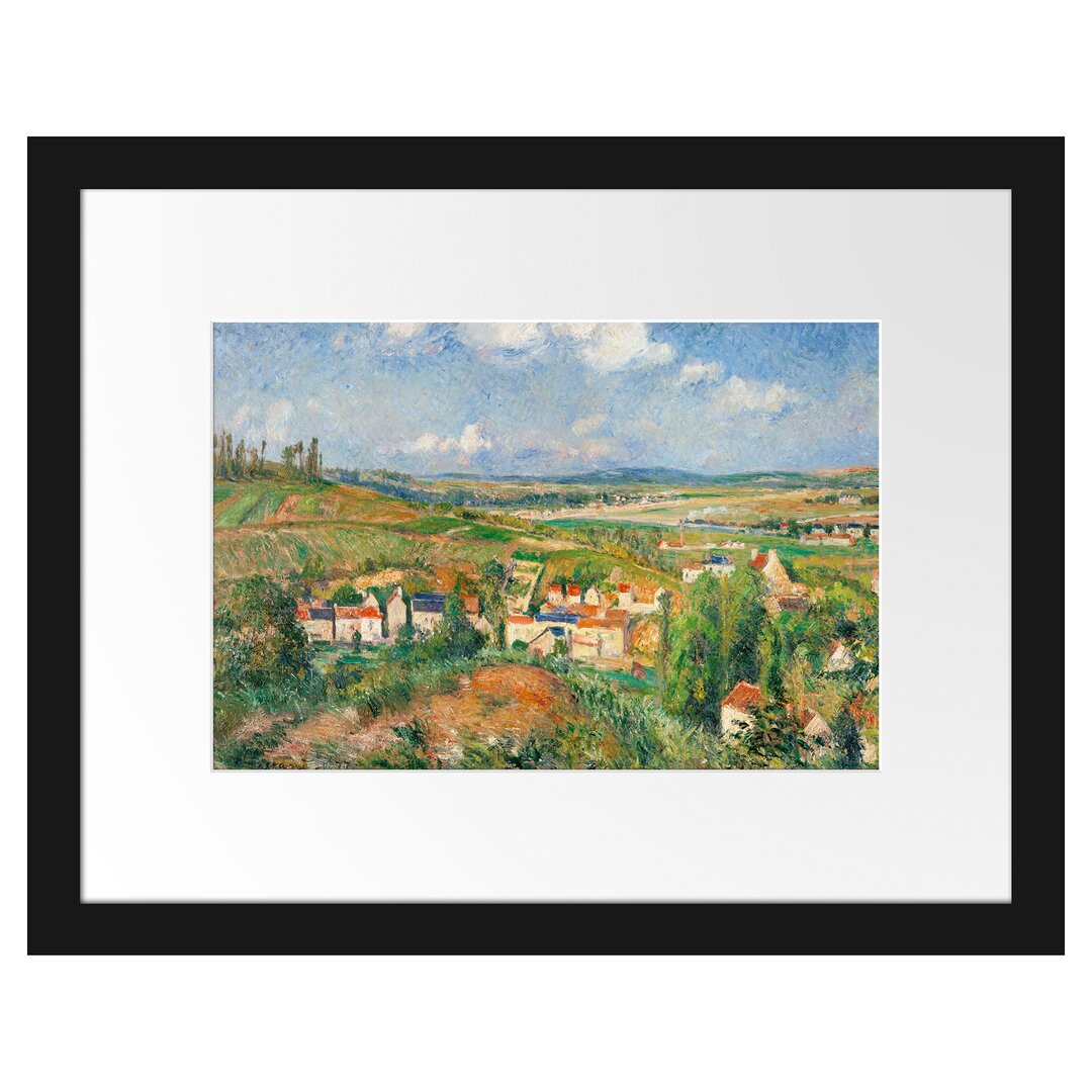 Gerahmter Kunstdruck L'hermitage En Été Pontoise von Camille Pissarro