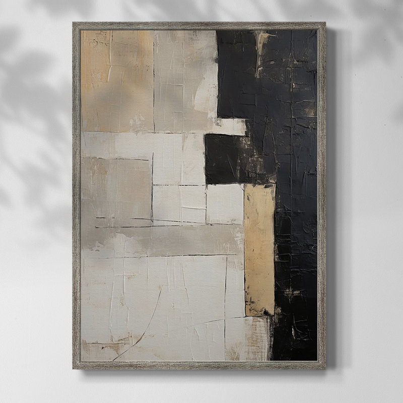 Reproduction encadrée ABSTRACT Series CCCCLXVII - bois massif, H 11 po x l 9 po