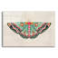 Art mural en verre Epic Art «Textured Moth 1 Bright» par Farida Zaman, 16 po x 12 po