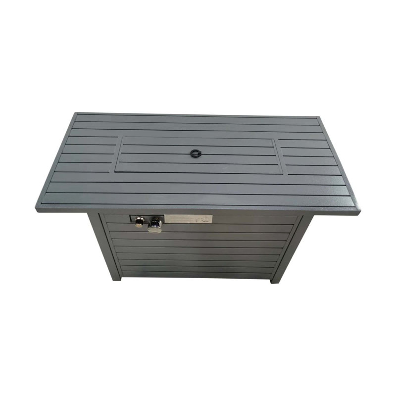 Steel Propane Fire Pit Table with Lid