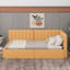 Lit de jour simple tapissier avec 2 tiroirs de rangement-2109996042