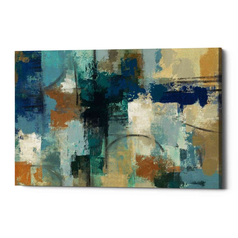 'Jasper Lagoon' by Silvia Vassileva, Canvas Wall Art, 40" H x 60" W x 1.5" D