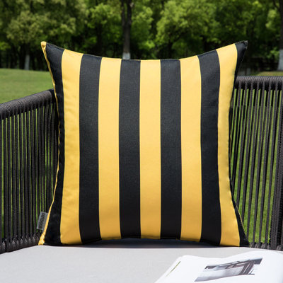 Striped Outdoor Reversible Pillow Cover