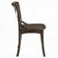 Ensemble de 2 chaises d'appoint de salle à manger en chêne foncé