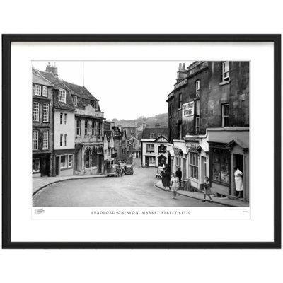 Bradford-on-Avon, Market Street C1950 - Single Picture Frame Print