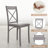 Kasandra 4 - Person Four Leg Dining Set, 5 Piece Dining Table Set for 4, Round Kitchen Table and 4 Metal Dining Chairs with Faux Leather Seats, Small Space Table Set for Kitchen, Dining Room, Breakfast Nook, Apartment-1239126593