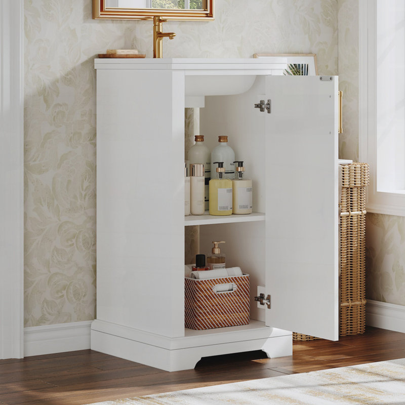 16-inch Bathroom Vanity with Ceramic Sink