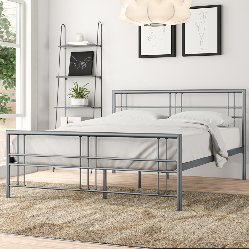 Simonton Metal Bed, Silver, Double (4'6)